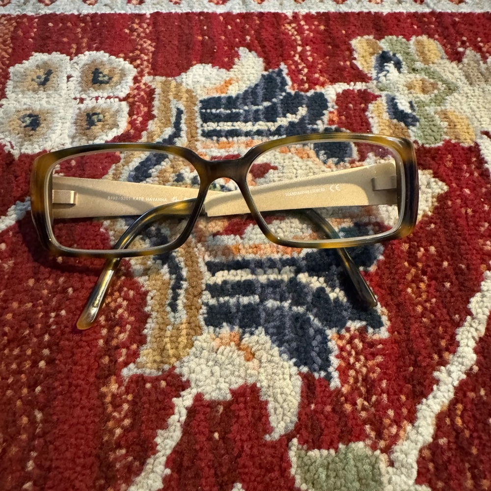 EFVA Attljng Swedish Designer Eyeglasses Prescription Gold & tortoise Frames